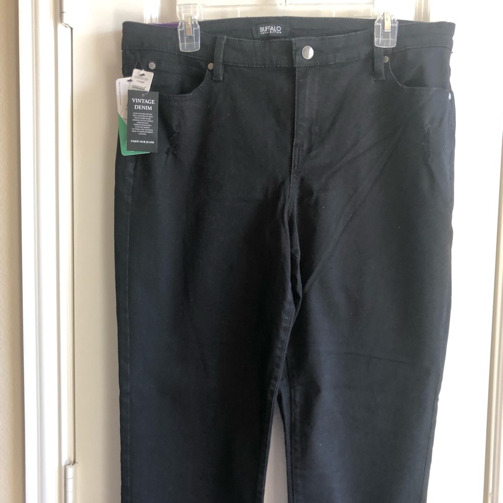 BUFFALO DAVID BITTON MID RISE BLACK JEANS